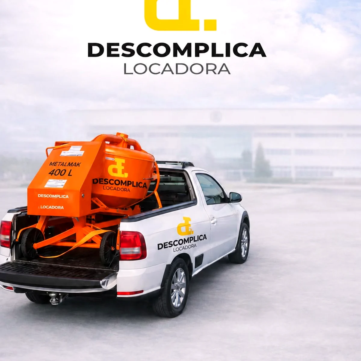 Equipamento carregado no veículo da locadora